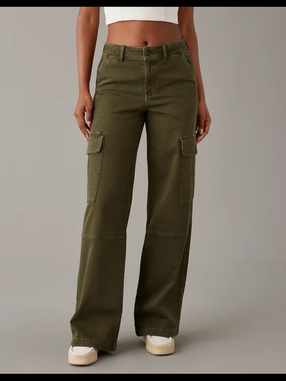 High Rise Baggy Wide Leg Cargo